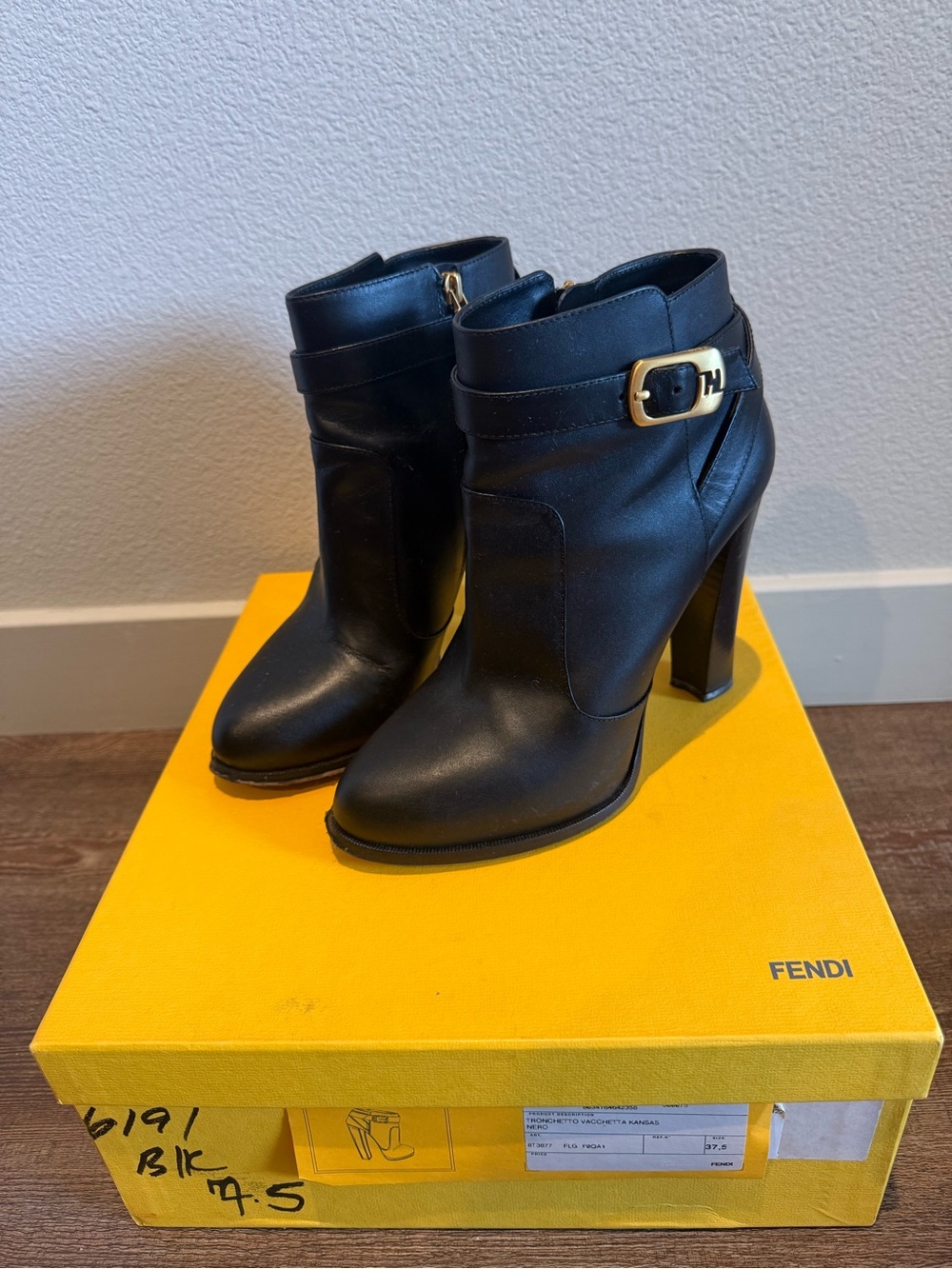 FENDI Black Ankle Boots